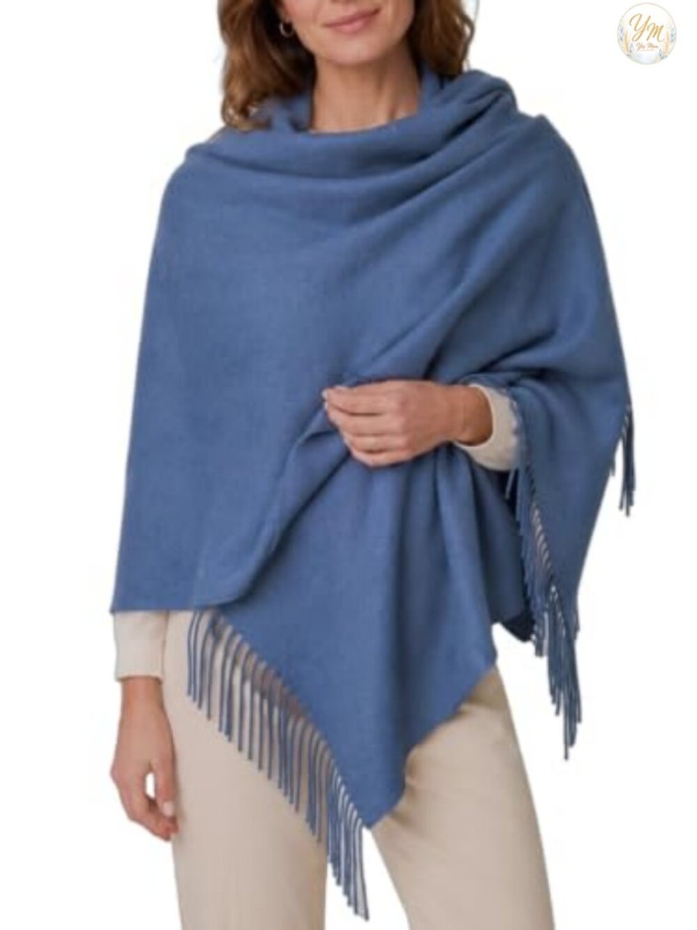 Oversized Pashmina Shawl Wrap Viscose Blend for Evening Dresses Winter Warm